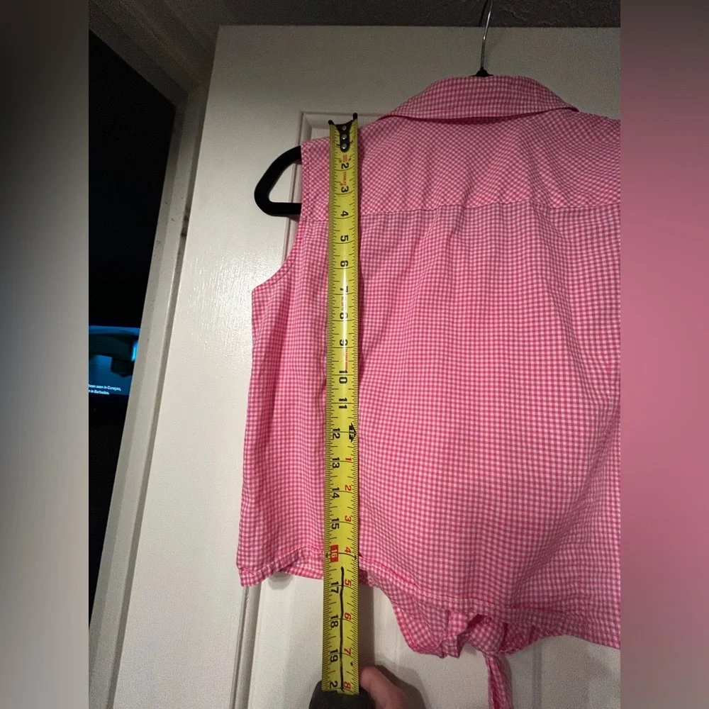Ralph Lauren Pink Gingham Button Down Shirt - Picture 7 of 7